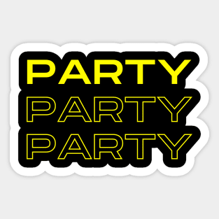 party people design Sticker